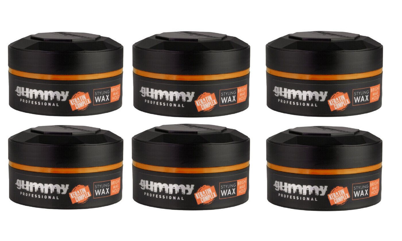 Gummy Professional Haarwachs 6x Haarstyling Wax Hair Wax Bright Max Hold 150ml, 6-tlg. Gummy Professional Haarwachs 6x Haarstyling Wax Hair Wax Bright Max Hold 150ml, 6-tlg. von Gummy Professional