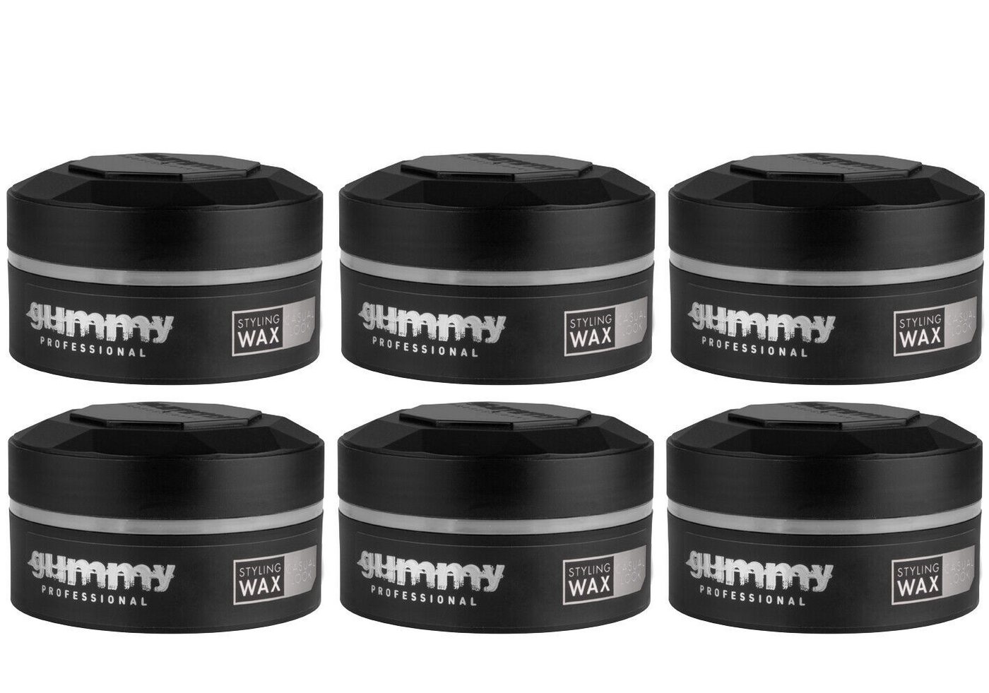 Gummy Professional Haarwachs 6x Haarstyling Wax Hair Wax Casual Look 150ml, 6-tlg. Gummy Professional Haarwachs 6x Haarstyling Wax Hair Wax Casual Look 150ml, 6-tlg. von Gummy Professional