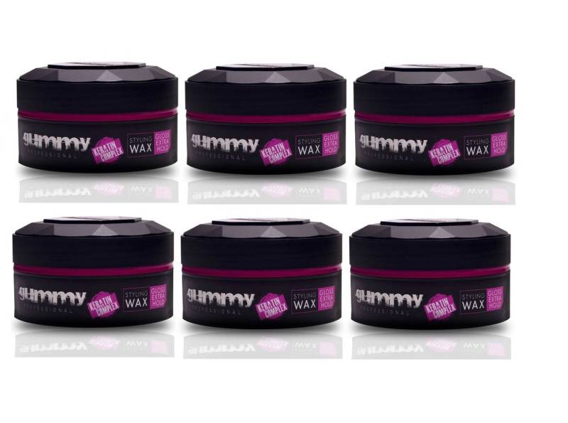 Gummy Professional Haarwachs 6x Haarstyling Wax Hair Wax Gloss Extra Hold 150ml, 6-tlg. Gummy Professional Haarwachs 6x Haarstyling Wax Hair Wax Gloss Extra Hold 150ml, 6-tlg. von Gummy Professional