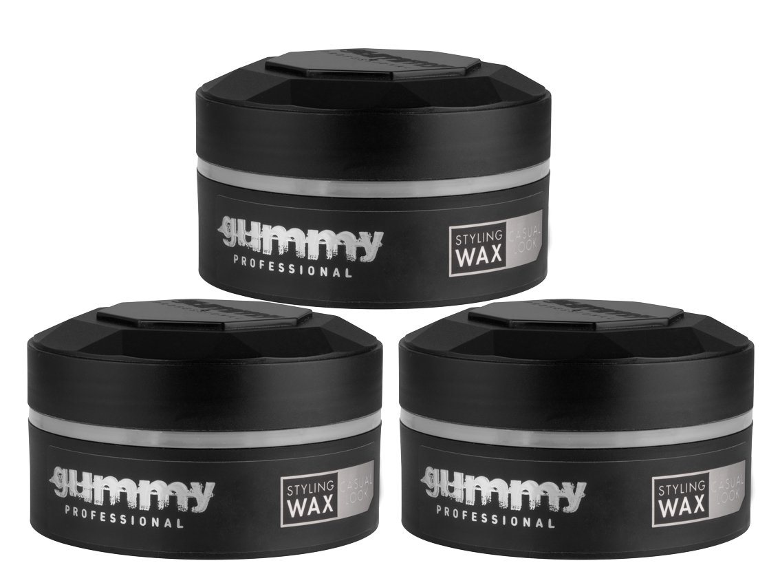 Gummy Professional Haarwachs Fonex Gummy Styling Wax Casual Look 3er Set je 150 ml (450ml) von Gummy Professional