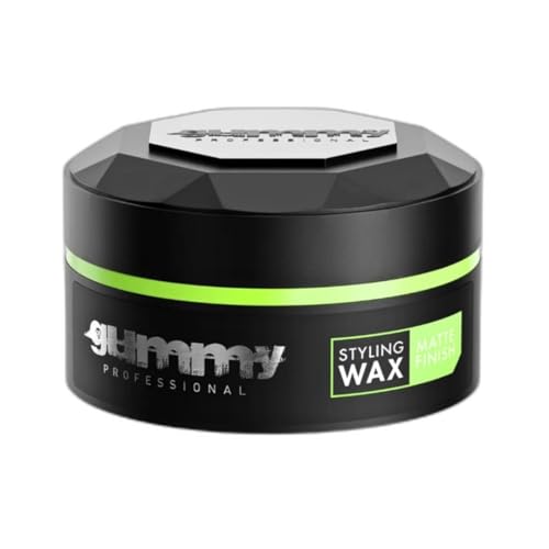 Gummy Professional Matt Finish Styling Wachs 3x 150 ml – Mattes Haarwachs mit starkem Halt – Styling Wax ohne Alkohol für Männer & Frauen mit Vitamin E von Gummy