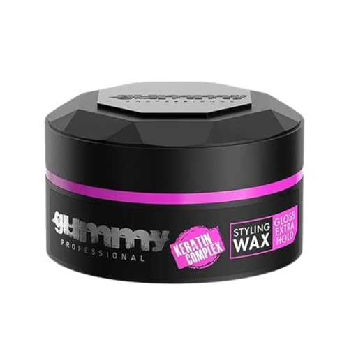 Gummy Professional Styling Wachs Extra Halt Glanz 3x 150 ml – Haarwachs für Männer mit starkem Halt, Vitamin E, glänzendem Finish & angenehmem Duft von Gummy