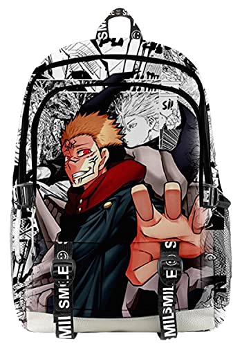 Gumstyle Anime Jujutsu Kaisen Rucksack Schultasche 3D Gedruckt Laptop Backpack Büchertasche Jungen Mädchen Daypack Reisetasche 1154/9 von Gumstyle