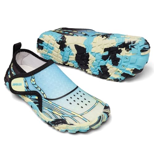 Gunaisime Kinder Badeschuhe Wasserschuhe Strandschuhe Mädchen Jungen Schwimmschuhe rutschfeste Surfschuhe Sportschuhe Kleinkind Schwimmbad von Gunaisime