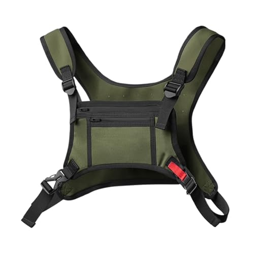 Chest Pouch Men, Outdoor Chest Bag, Outdoor Running Chest Bag for Men and Woman with Extra Storage, Water Resistant Sports Chest Pack Lightweight Running Vest Rigs for Workouts Cycling Hiking von Gungtj