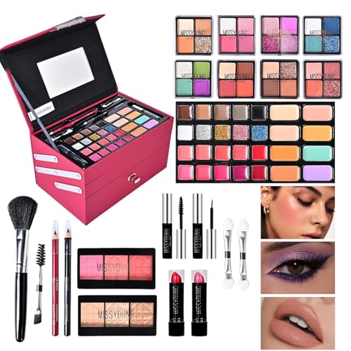 Frauen Makeup Kits, Full Start Kosmetik Set, Komplettes Make-up-Set mit Werkzeugen, Professionelles Make-up-Kit, Make-up-Tools und Kosmetik-Kit, umfassendes Make-up-Kit Frauen Makeup Kits, Full Start Kosmetik Set, Komplettes Make-up-Set mit Werkzeugen, Professionelles Make-up-Kit, Make-up-Tools und Kosmetik-Kit, umfassendes Make-up-Kit von Gungtj