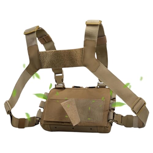 Gungtj Brusttasche Für Herren - Höhenverstellbare Multifunktionale Brusttasche,Für Sport Radfahren Wandern Arbeit Camping von Gungtj