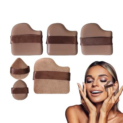 Gungtj Makeup Puder tuch,Puder Schwämmchen | Wiederverwendbarer Weicher Und Schmiegsamer Für Gesichts-Make-up Contouring Und Verblenden Für Damen von Gungtj