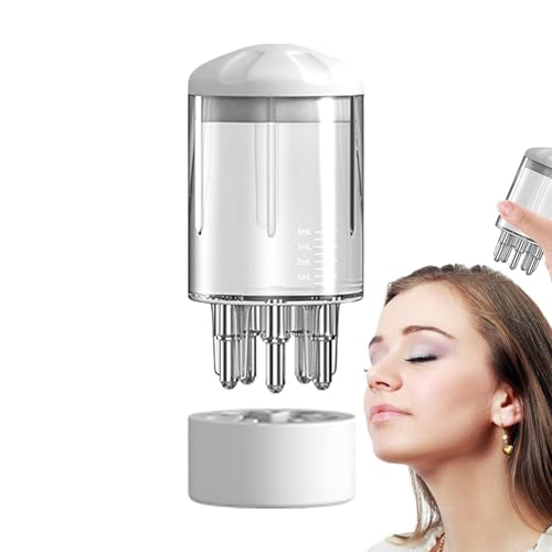 Gungtj Oil Scalp, Shampoo Brush Applicator, Dome Grease Dispenser, Refillable Comb, Hair Care Tool, (2.17x1.26 Inches), Perfect For Women And Men, Cranium von Gungtj