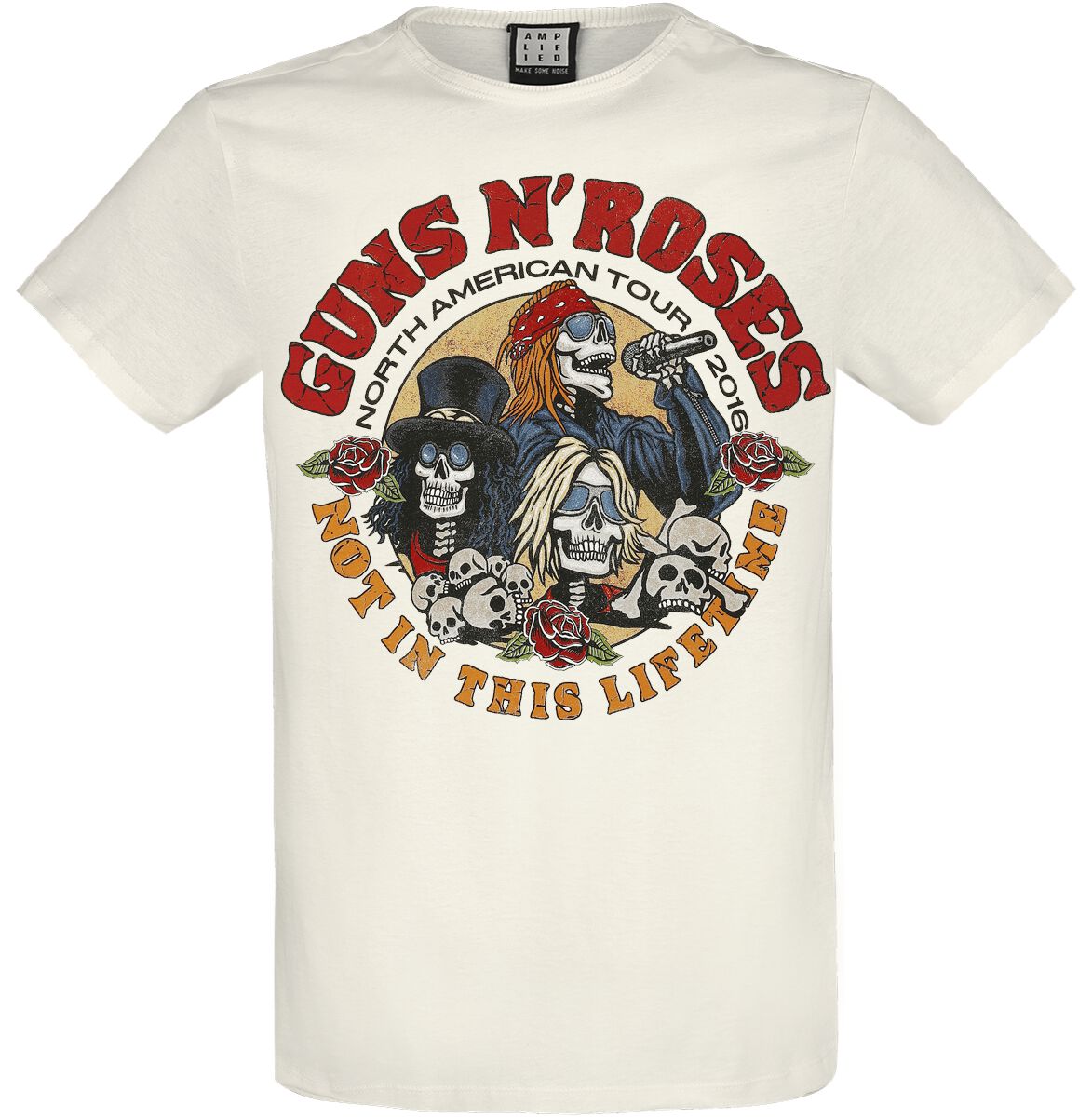 Guns N' Roses Amplified Collection - North American Tour T-Shirt altweiß in XXL von Guns N' Roses