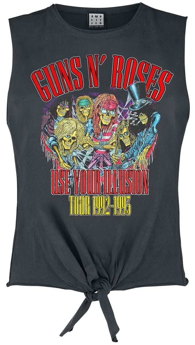 Guns N' Roses Amplified Collection - Use Your Illusion 93-94 Top charcoal in XL von Guns N' Roses