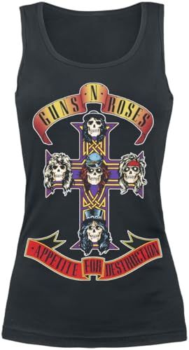 Guns N' Roses Appetite for Destruction Frauen Top schwarz XXL 100% Baumwolle Band-Merch, Bands von Guns N' Roses