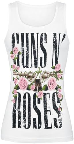 Guns N' Roses Big Guns Frauen T-Shirt weiß M 100% Baumwolle Band-Merch, Bands von Guns N' Roses