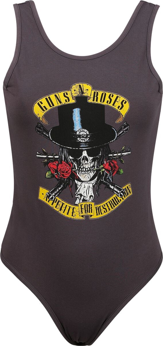Guns N' Roses Body - Amplified Collection - Tophat SKull - XS bis XL - für Damen - Größe XL - charcoal  - Lizenziertes Merchandise! von Guns N' Roses