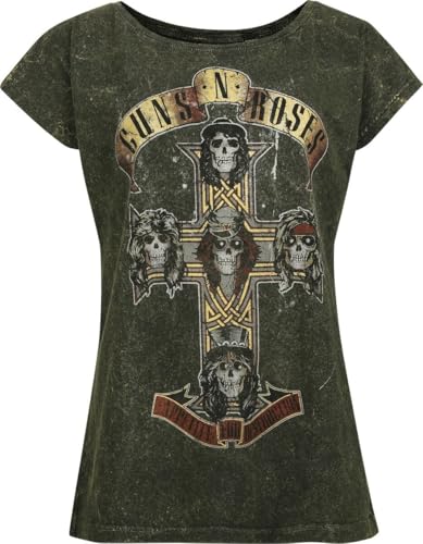Guns N' Roses Destruction Frauen T-Shirt Multicolor XXL 100% Baumwolle Band-Merch, Bands von Guns N' Roses