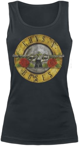 Guns N' Roses Distressed Bullet Frauen Top schwarz XXL 100% Baumwolle Band-Merch, Bands von Guns N' Roses