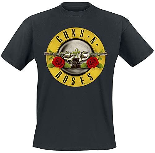 Guns N' Roses Distressed Bullet Männer T-Shirt schwarz M 100% Baumwolle Band-Merch, Bands von Guns N' Roses