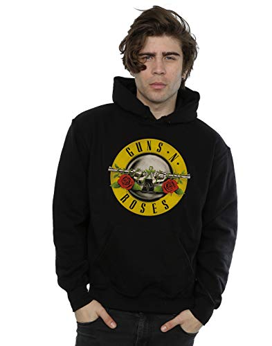 Guns N Roses Herren Bullet Logo Kapuzenpullover X-Large Schwarz von Guns N' Roses