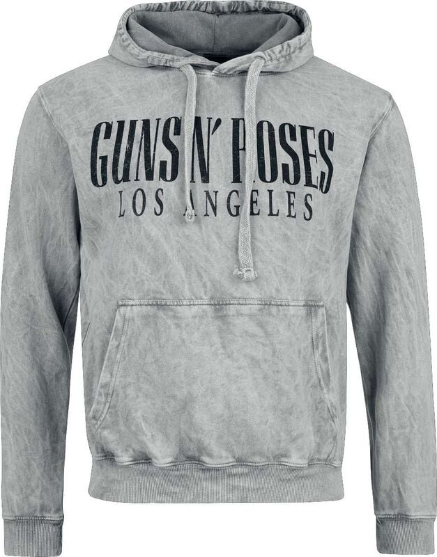 Guns N' Roses Kapuzenpullover - Half Logo - S bis XXL - für Männer - Größe XXL - grau  - EMP exklusives Merchandise! von Guns N' Roses