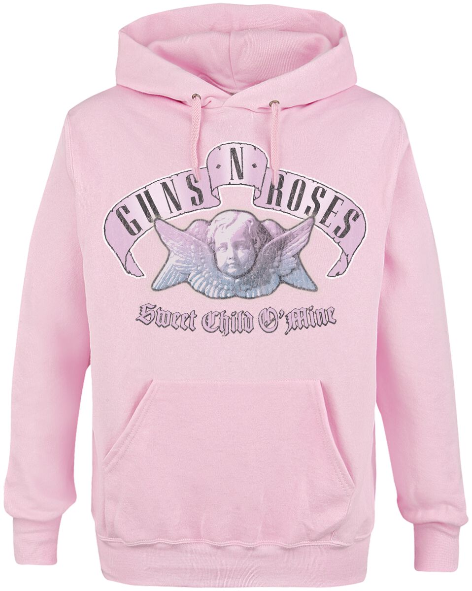 Guns N' Roses Kapuzenpullover - Sweet Child Cherub - S bis XXL - für Männer - Größe L - pink  - Lizenziertes Merchandise! von Guns N' Roses