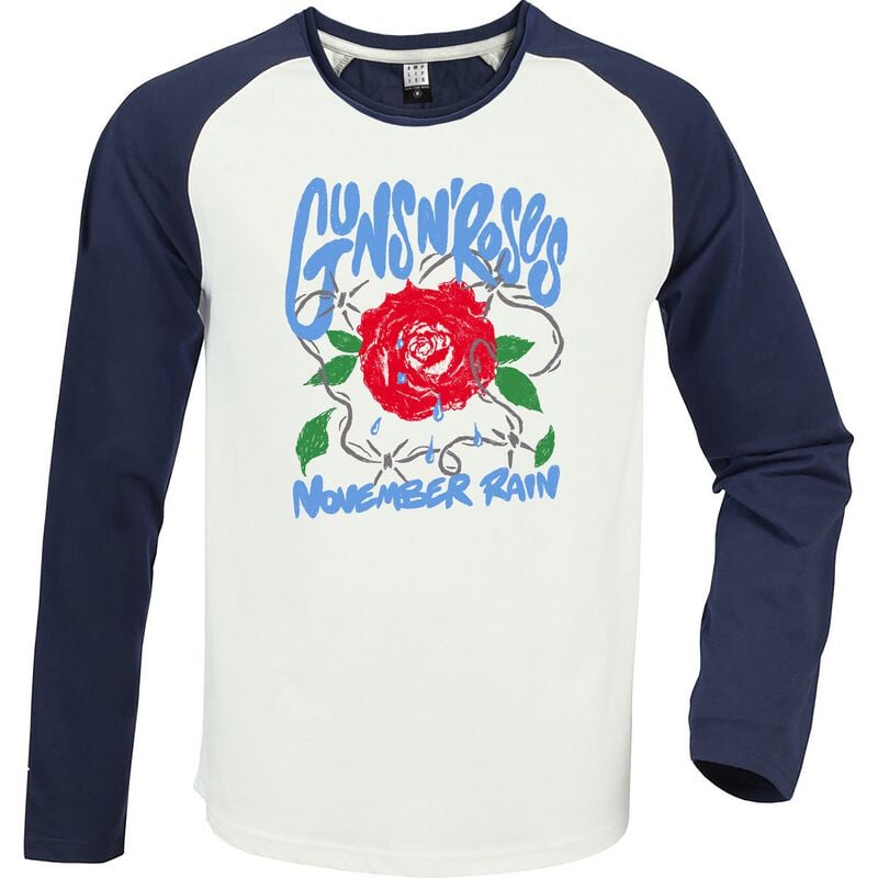 Guns N' Roses Langarmshirt - Amplified Collection - November Rain - S bis 3XL - für Männer - Größe XL - multicolor  - Lizenziertes Merchandise! von Guns N' Roses