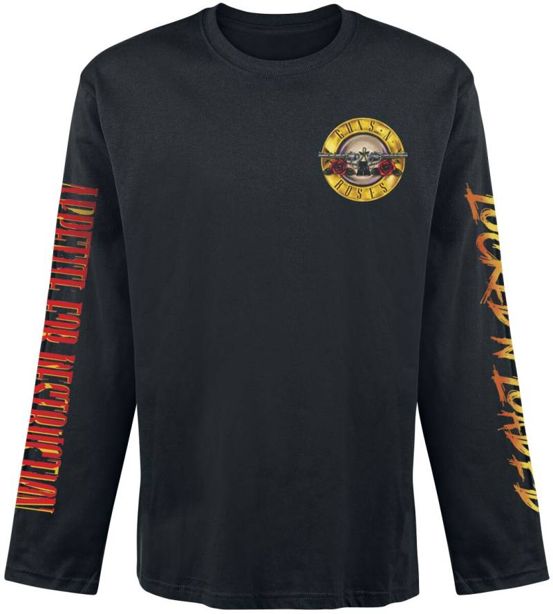 Guns N' Roses Langarmshirt - Locked N' Loaded - S bis XXL - für Männer - Größe XL - schwarz  - Lizenziertes Merchandise! von Guns N' Roses