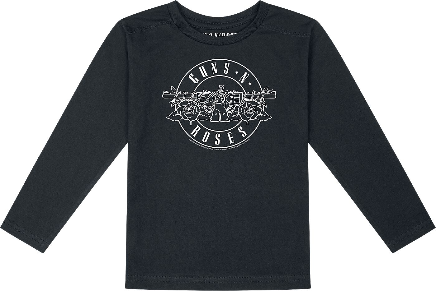 Guns N' Roses Langarmshirt für Kinder - Metal-Kids - Bullet - Outline - für Mädchen & Jungen - schwarz  - Lizenziertes Merchandise! von Guns N' Roses