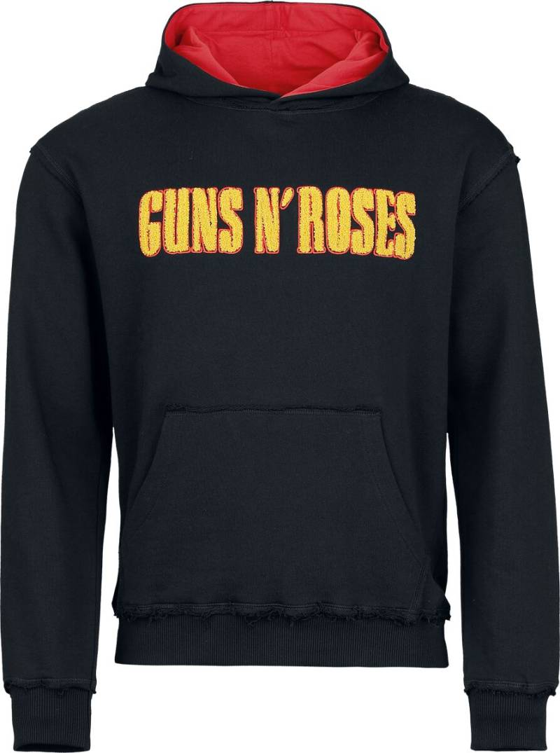 Guns N' Roses Logo Kapuzenpullover schwarz rot in S von Guns N' Roses