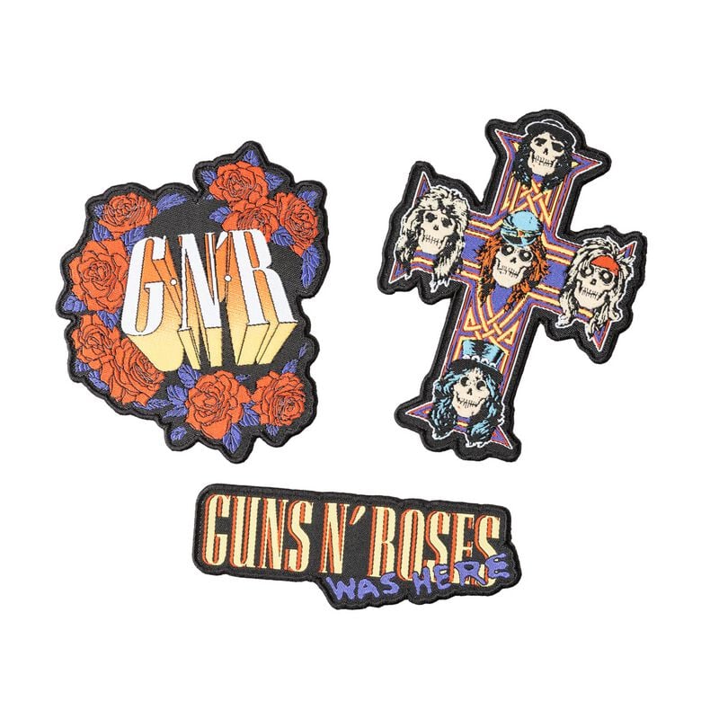 Guns N' Roses Patches 3-er Set Guns N' Roses Patch multicolor von Guns N' Roses