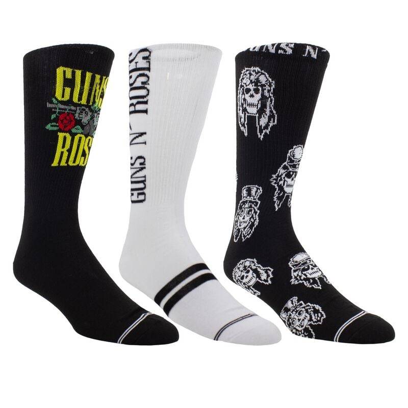 Guns N' Roses Socken - 3er Pack Giftbox - EU 40-46 - für Männer - Größe EU 40-46 - multicolor  - Lizenziertes Merchandise! von Guns N' Roses