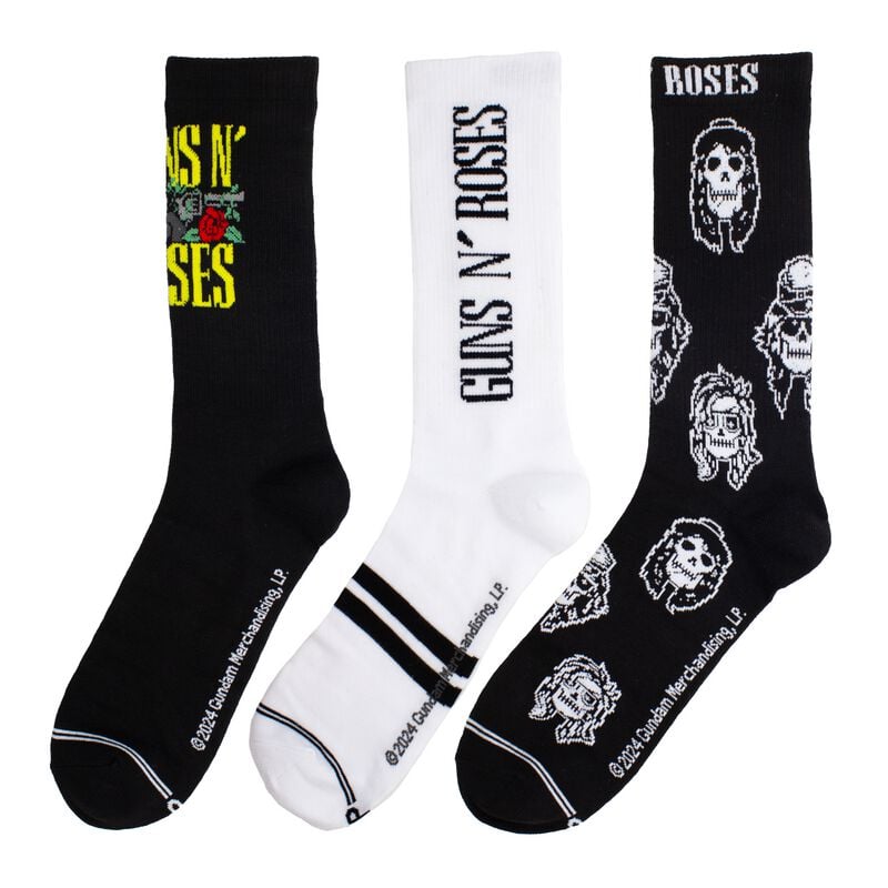 Guns N' Roses Socken - Guitar TinBox - EU 40-46 - für Männer - Größe EU 40-46 - multicolor  - Lizenziertes Merchandise! von Guns N' Roses