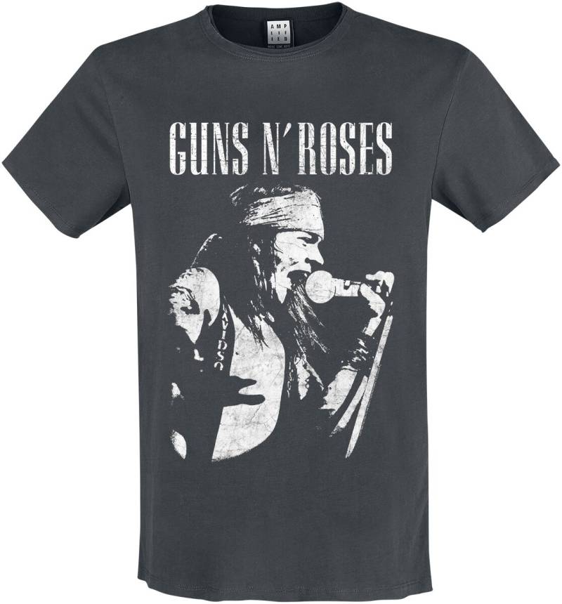 Guns N' Roses T-Shirt - Amplified Collection - Axl Live Profile - S bis 3XL - für Männer - Größe XL - charcoal  - Lizenziertes Merchandise! von Guns N' Roses