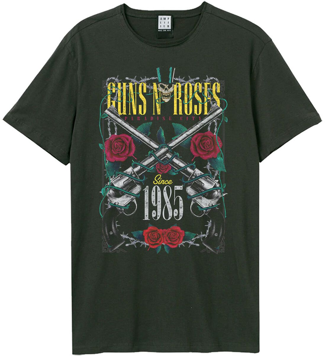 Guns N' Roses T-Shirt - Amplified Collection - LA Big Guns - S bis 3XL - für Männer - Größe XXL - charcoal - Lizenziertes Merchandise! Guns N' Roses T-Shirt - Amplified Collection - LA Big Guns - S bis 3XL - für Männer - Größe XXL - charcoal - Lizenziertes Merchandise! von Guns N' Roses
