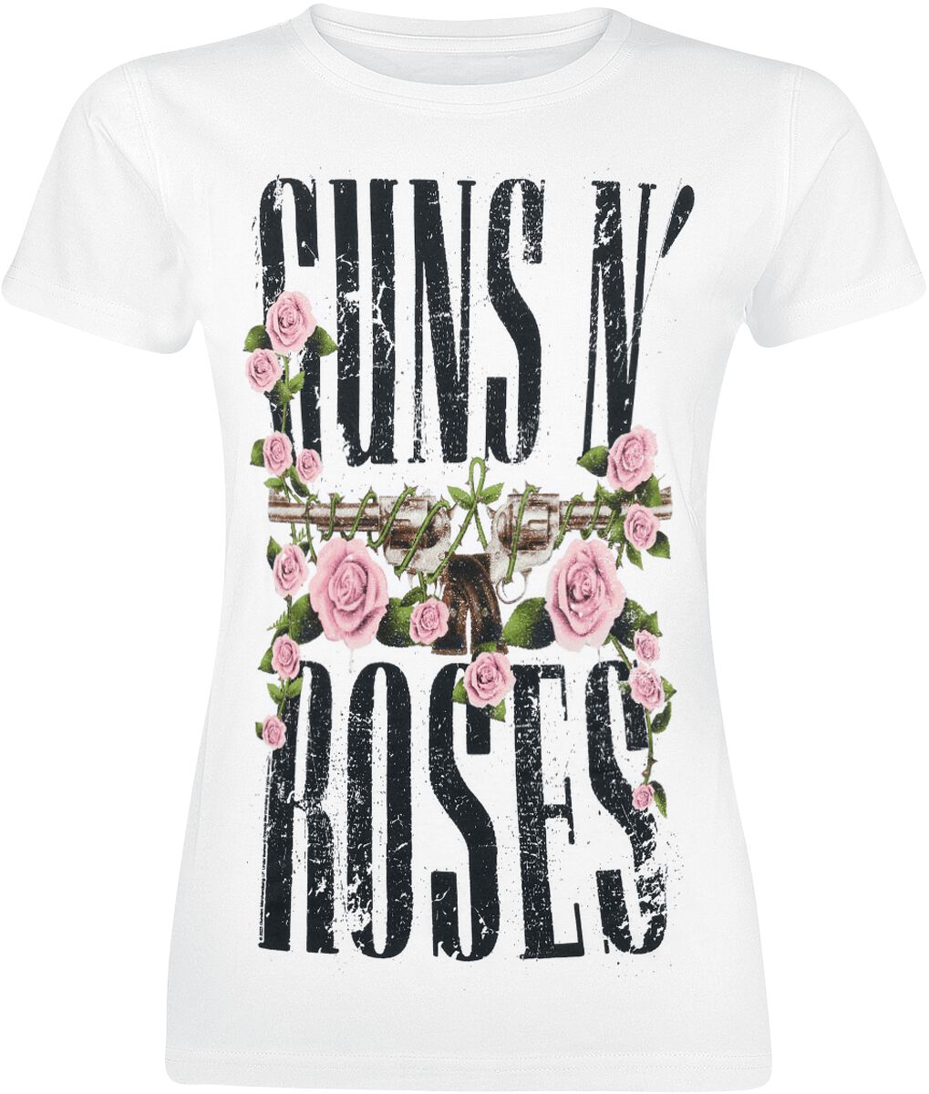 Guns N' Roses T-Shirt - Big Guns - S bis XXL - für Damen - Größe XXL - weiß  - Lizenziertes Merchandise! von Guns N' Roses