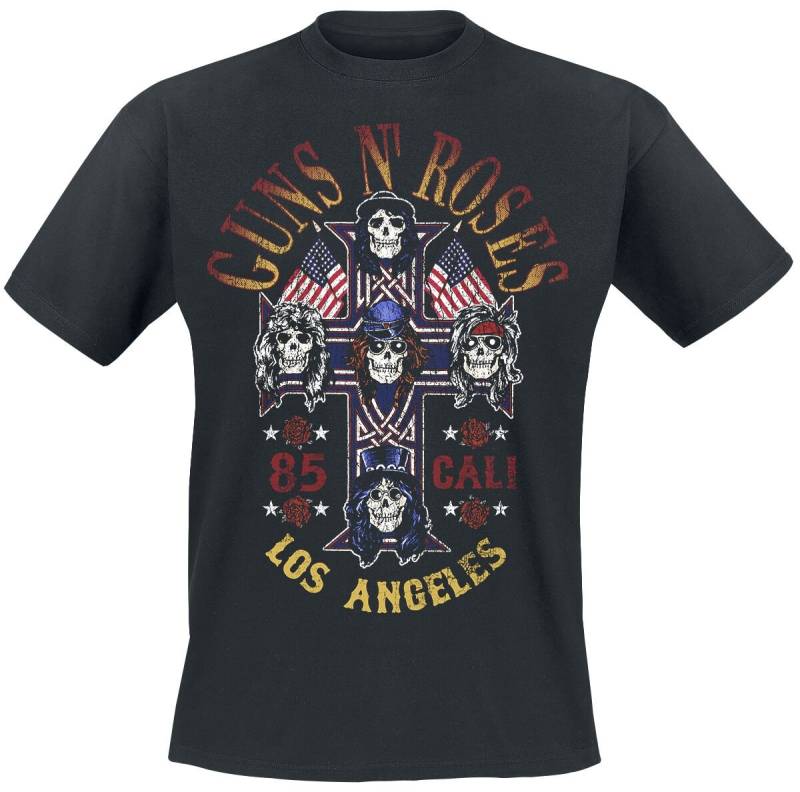 Guns N' Roses T-Shirt - Cali 1985 - S bis 3XL - für Männer - Größe 3XL - schwarz  - Lizenziertes Merchandise! Guns N' Roses T-Shirt - Cali 1985 - S bis 3XL - für Männer - Größe 3XL - schwarz  - Lizenziertes Merchandise! von Guns N' Roses