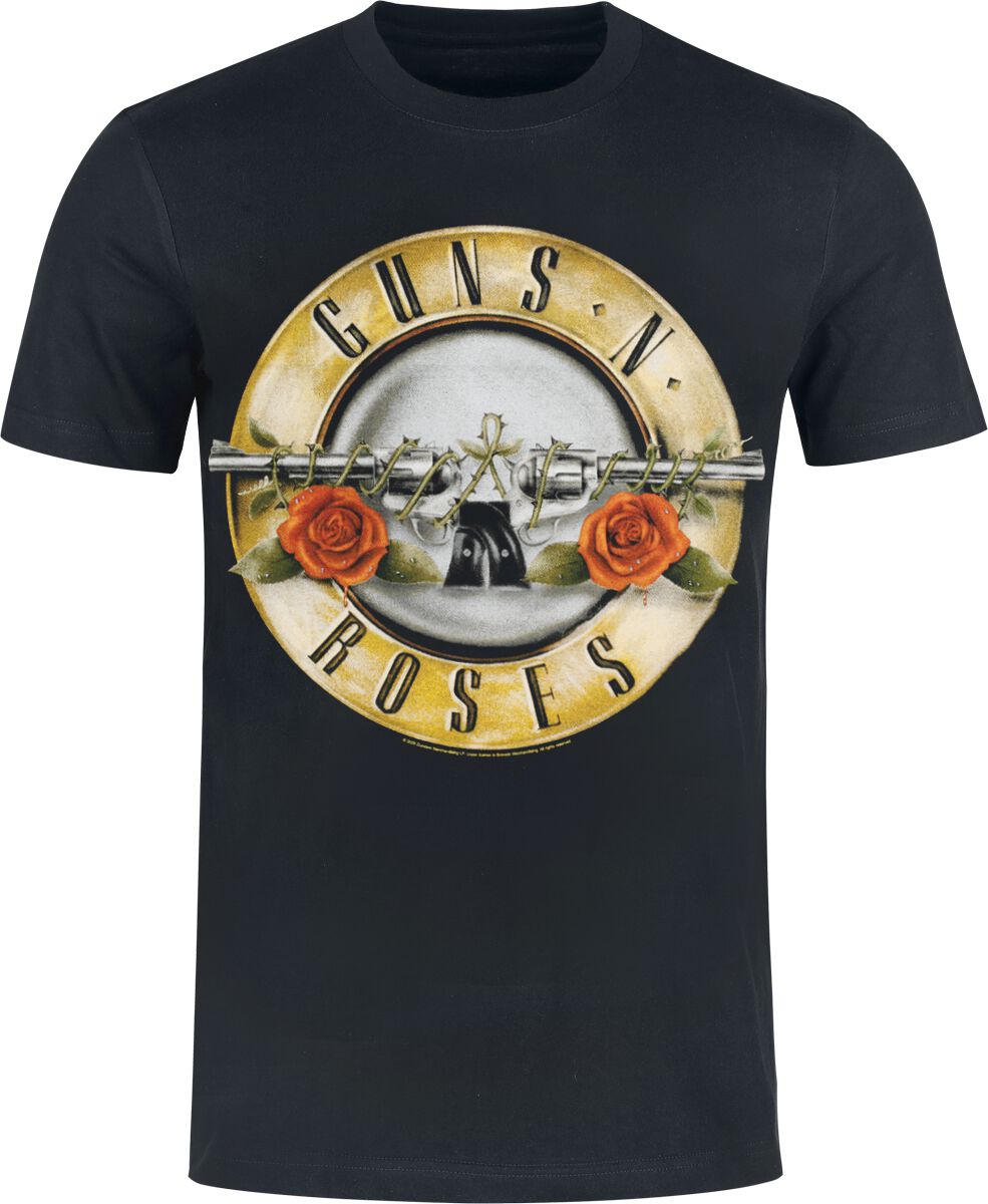Guns N' Roses T-Shirt - Distressed Bullet - Heavyweight - S bis 5XL - für Männer - Größe 3XL - schwarz  - Lizenziertes Merchandise! von Guns N' Roses