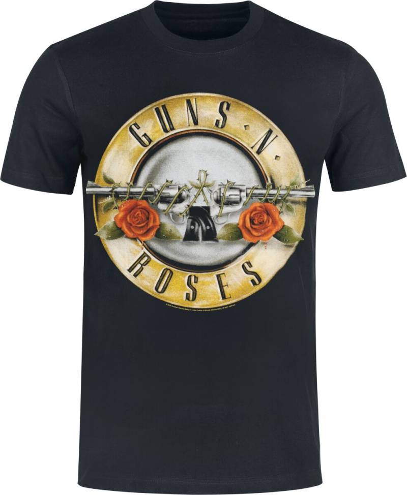 Guns N' Roses T-Shirt - Distressed Bullet - Heavyweight - S bis 5XL - für Männer - Größe XXL - schwarz  - Lizenziertes Merchandise! von Guns N' Roses