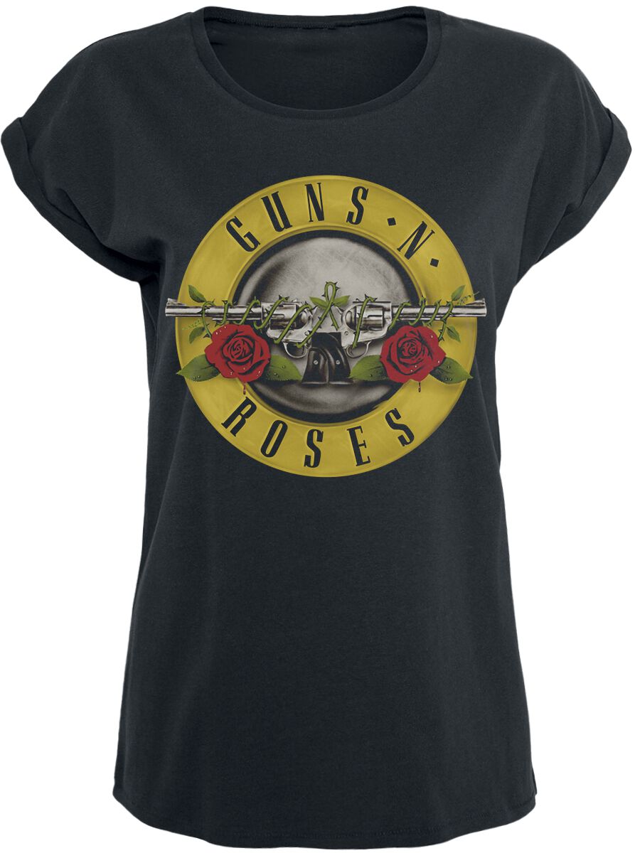 Guns N' Roses T-Shirt - Distressed Bullet - S bis XXL - für Damen - Größe XL - schwarz  - Lizenziertes Merchandise! von Guns N' Roses