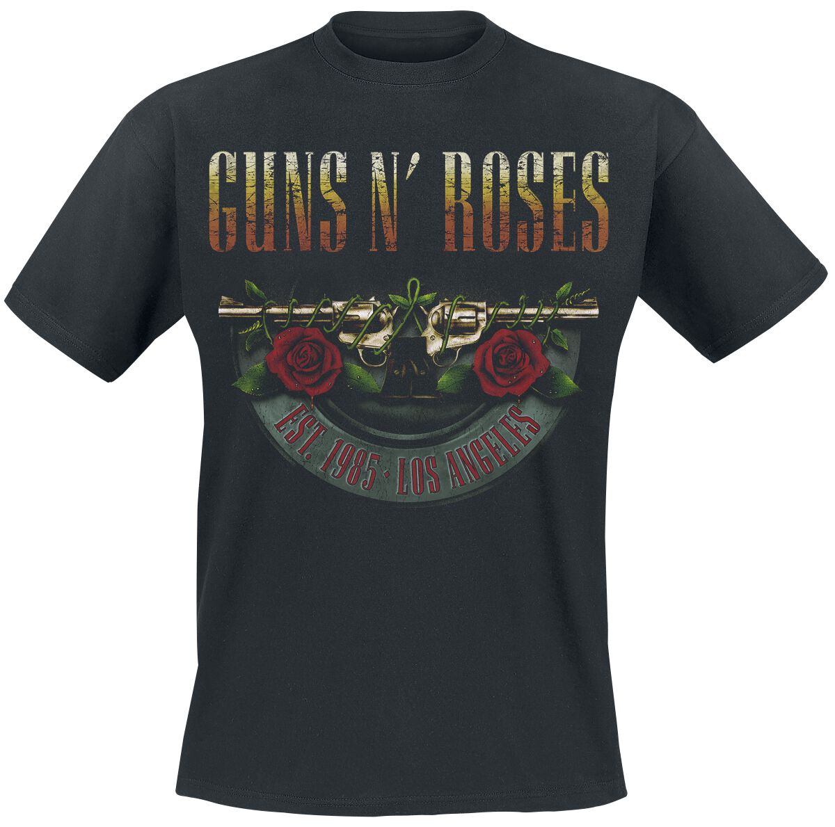 Guns N' Roses T-Shirt - Logo and Bullet Europe Tour 2017 - S bis 4XL - für Männer - Größe 3XL - schwarz  - EMP exklusives Merchandise! von Guns N' Roses