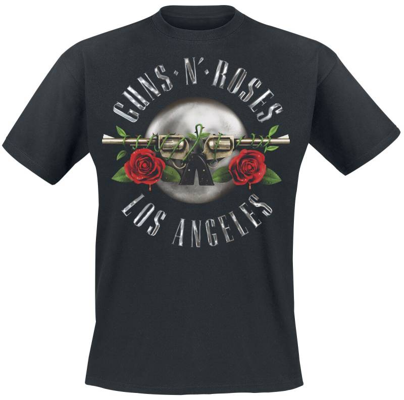 Guns N' Roses T-Shirt - Los Angeles Seal - S bis 5XL - für Männer - Größe 3XL - schwarz  - Lizenziertes Merchandise! von Guns N' Roses