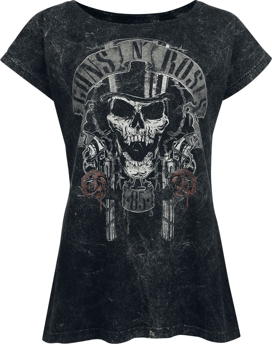 Guns N' Roses T-Shirt - Top Hat - S bis 4XL - für Damen - Größe 3XL - schwarz  - EMP exklusives Merchandise! von Guns N' Roses