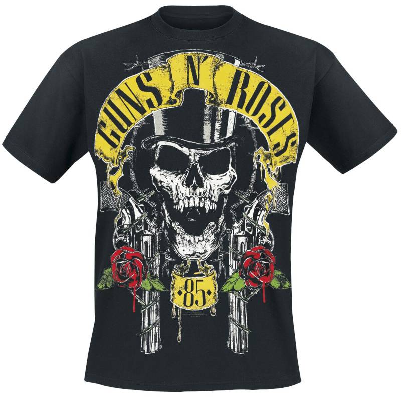 Guns N' Roses T-Shirt - Top Hat - S bis 5XL - Größe XXL - schwarz  - Lizenziertes Merchandise! von Guns N' Roses