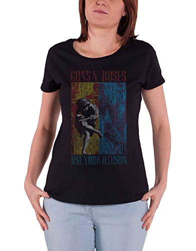 Guns N' Roses T Shirt Use Your Illusion Logo Nue offiziell Damen Skinny Fit XL von Guns N' Roses