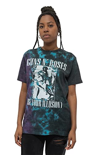 Guns N' Roses T Shirt Use Your Illusion Monochrome offiziell Unisex Dye Wash L von Guns N' Roses