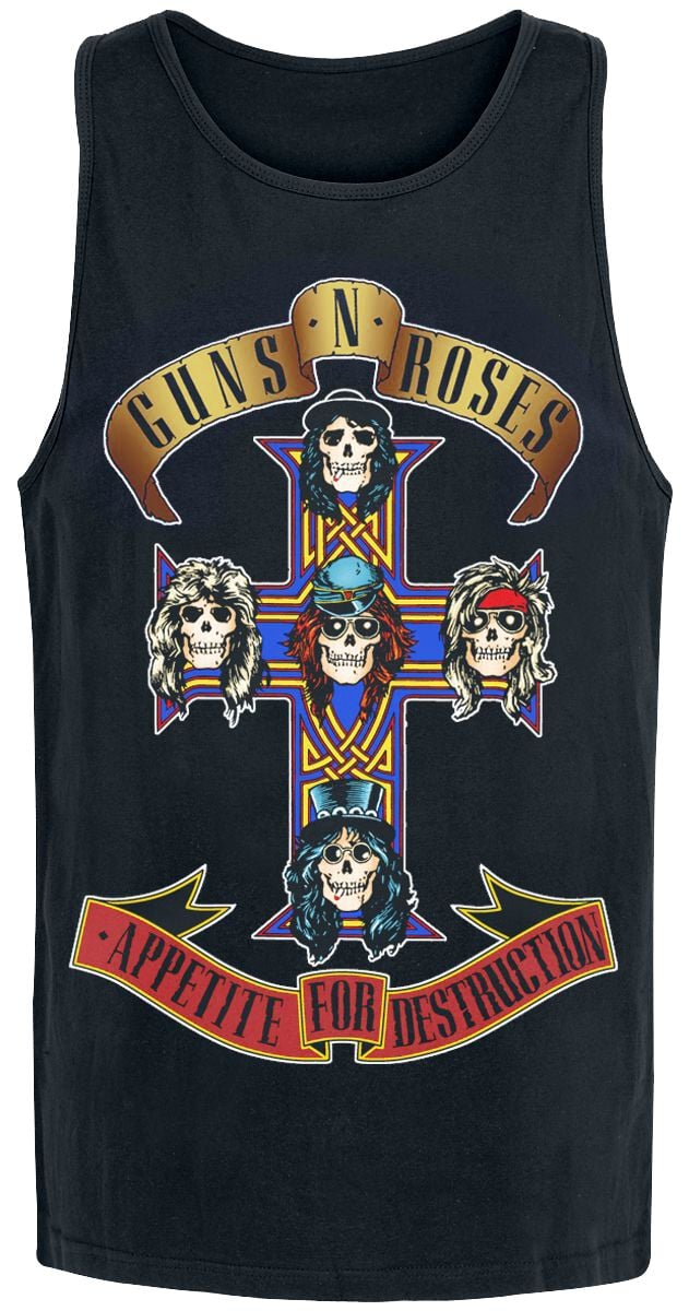 Guns N' Roses Tank-Top - Appetite For Destruction - S bis XXL - für Männer - Größe XXL - schwarz  - Lizenziertes Merchandise! Guns N' Roses Tank-Top - Appetite For Destruction - S bis XXL - für Männer - Größe XXL - schwarz  - Lizenziertes Merchandise! von Guns N' Roses