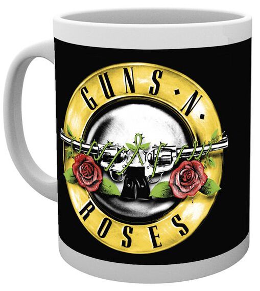 Guns N' Roses Tasse - Bullet Logo - weiß  - Lizenziertes Merchandise! von Guns N' Roses