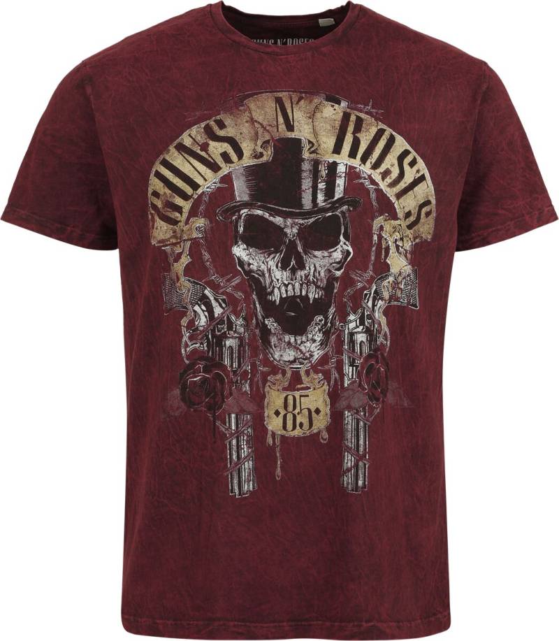 Guns N' Roses Top Hat T-Shirt rot in XXL von Guns N' Roses