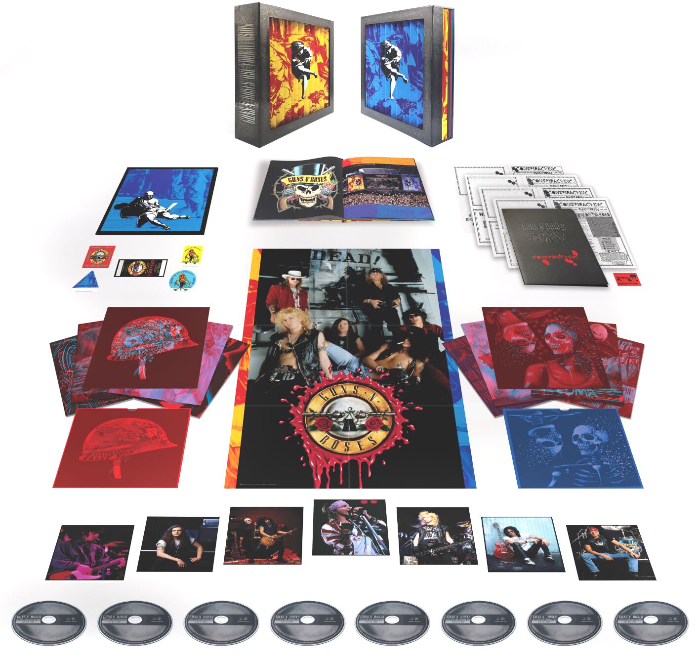 Use Your Illusion von Guns N' Roses - 7CD + Blu-ray (Boxset, Limited Edition, Super Deluxe Edition) von Guns N' Roses
