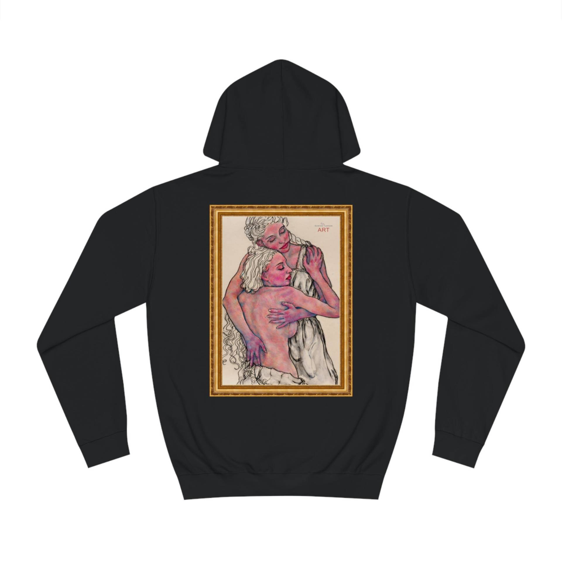 Unisex College Hoodie - Mutter Und Tochter Figurativ Pop Art Moderne Unique Motiv Front "Zuflucht" Rückseite Gerahmt Unisex College Hoodie - Mutter Und Tochter Figurativ Pop Art Moderne Unique Motiv Front "Zuflucht" Rückseite Gerahmt von GunterLanger