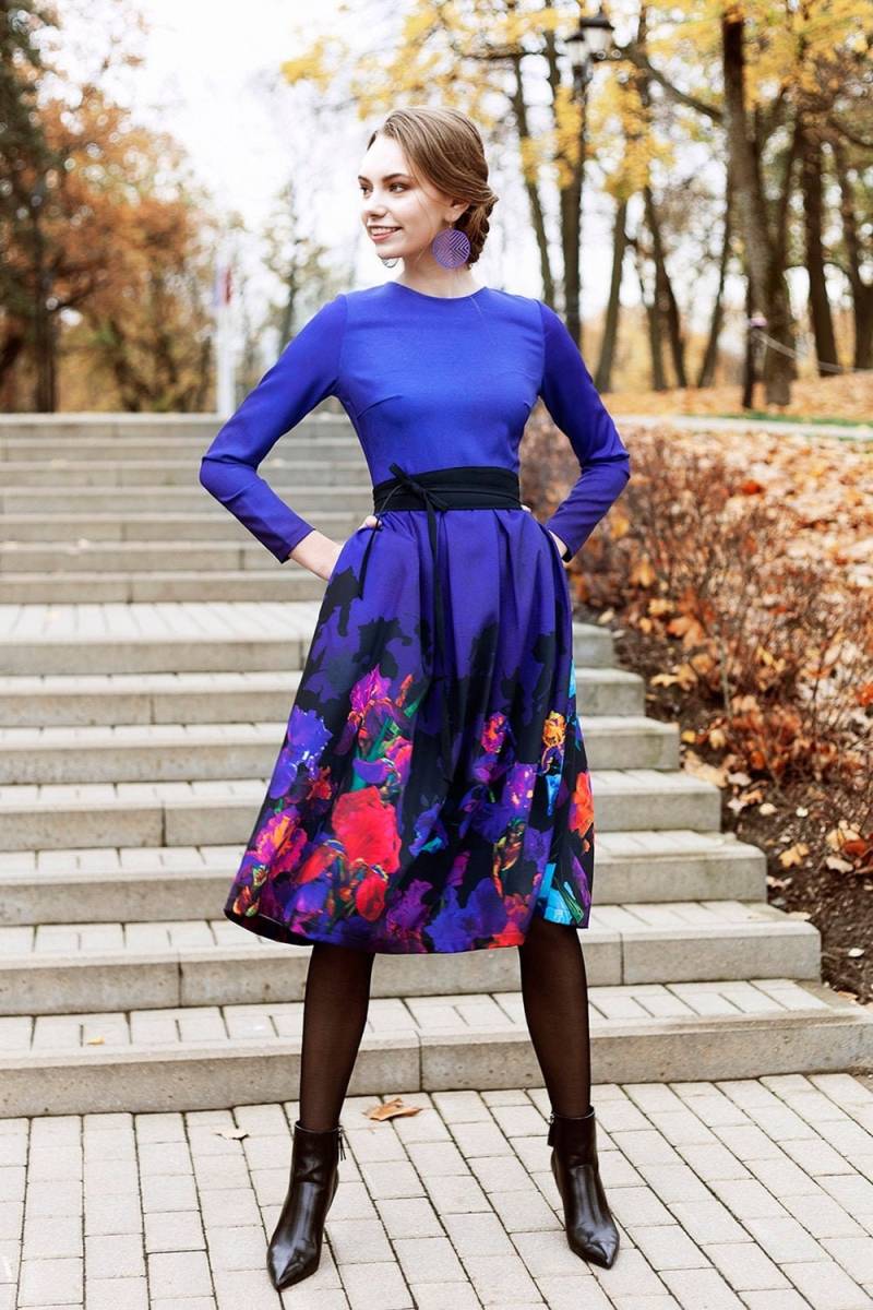 Kleid Für Frauen, Midikleid, in Übergröße, Formelles Kleid, Kleidung Langarmkleid, Cocktailkleid, Bedrucktes Abendkleid von Guntina